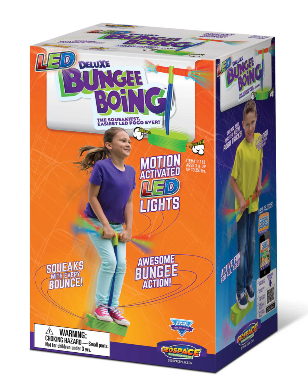 Jumparoo LED Deluxe Bungee Boing Jump & Squeak Pogo