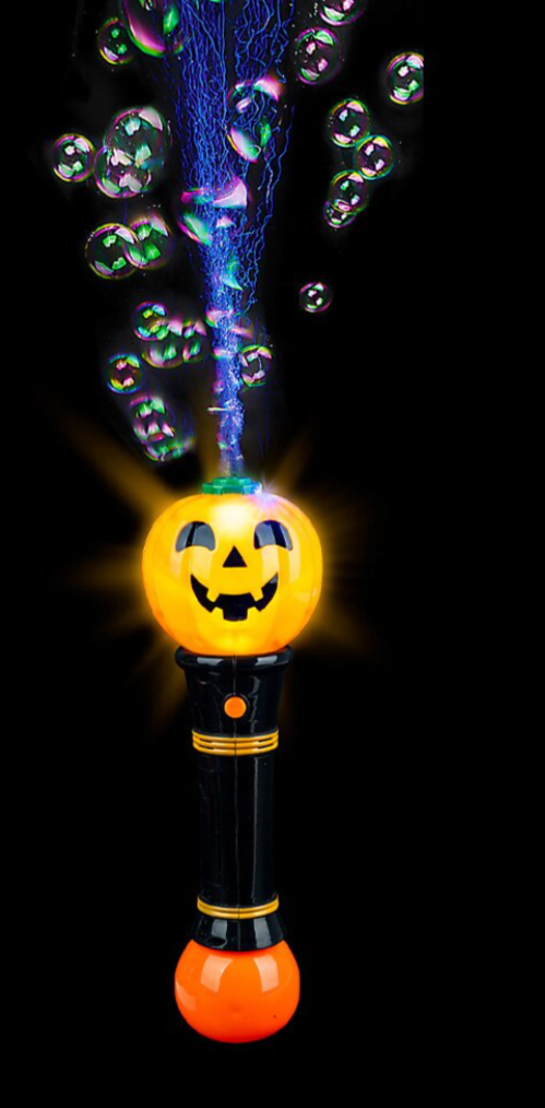 Jack O' Lantern Light Up Bubble Blower