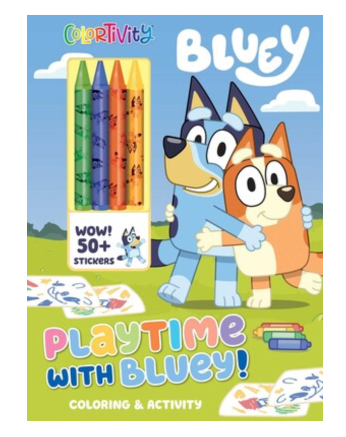 Playtime with Bluey Coloring and Activity - Victoria's Toy Station