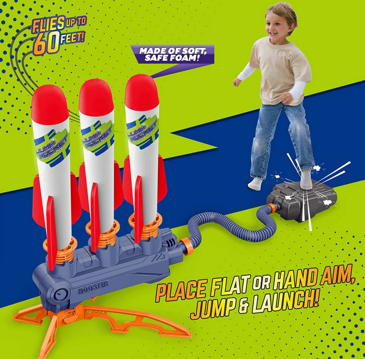 2 in 1 Triple Shot Jump Rocket - Victoria's Toy Station