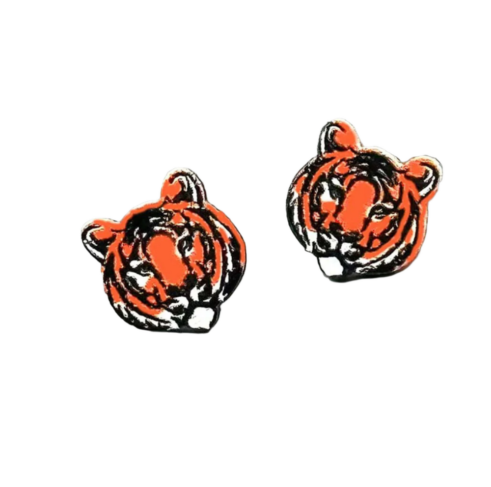 Tiger Stud Earrings - Victoria's Toy Station