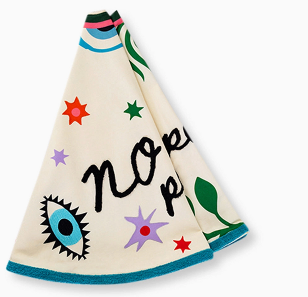 Embroidered Tree Skirt - No Peeking (pre-Order)