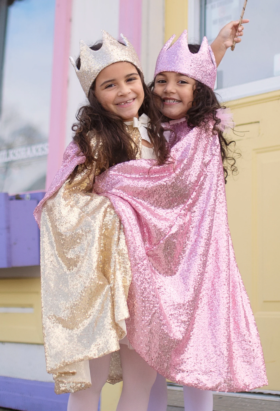 Precious Pink Sequins Cape 5-6 - Victoria's Toy Station