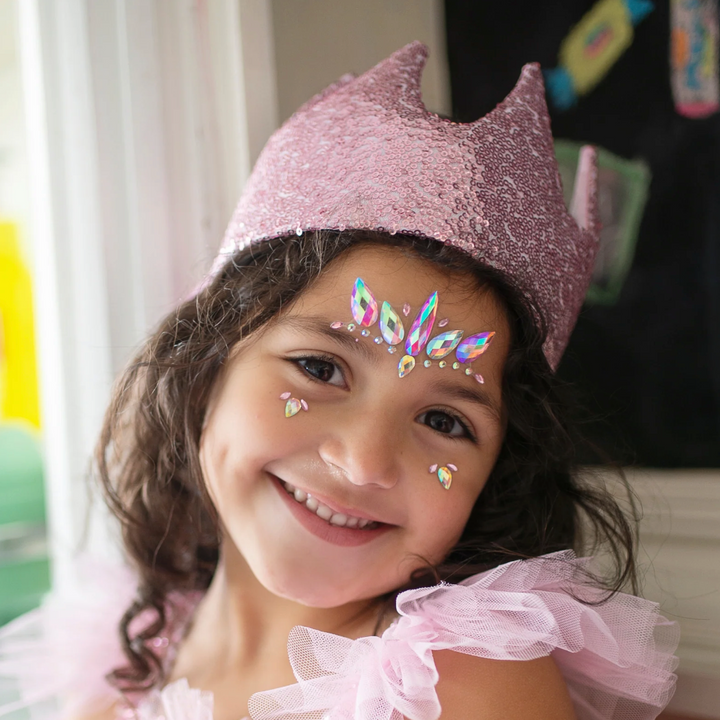 Precious Pink Sequins Crown - Victoria's Toy Station