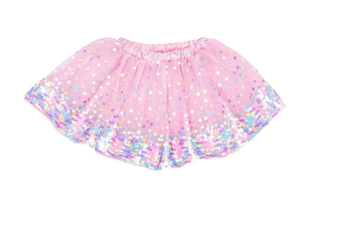 Pink/Neon Party Fun Sequins Skirt - Victoria's Toy Station