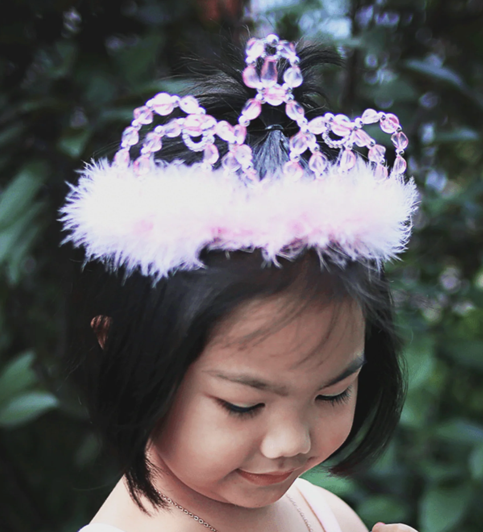 Pink/Silver Princess Tiara - Victoria's Toy Station