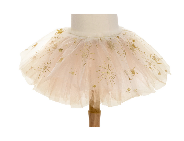 Sparkle Star Tutu White/Gold 4-6 - Victoria's Toy Station