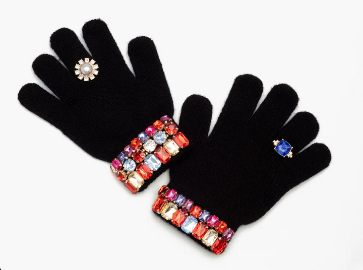 Ice Skating Jeweled Gloves