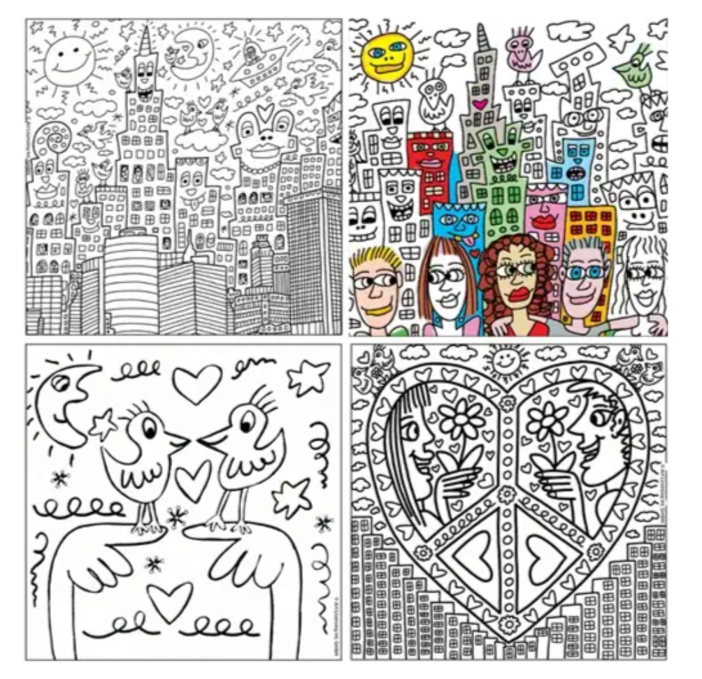 James Rizzi Coloring Art Kit