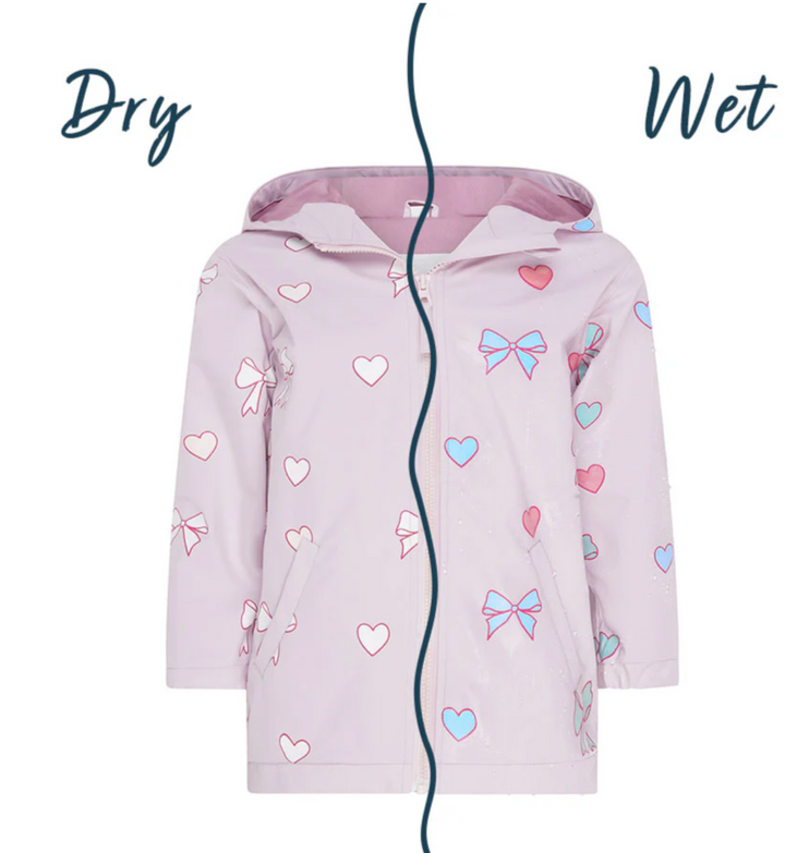 Hearts & Bows Raincoat Color Changing - Victoria's Toy Station