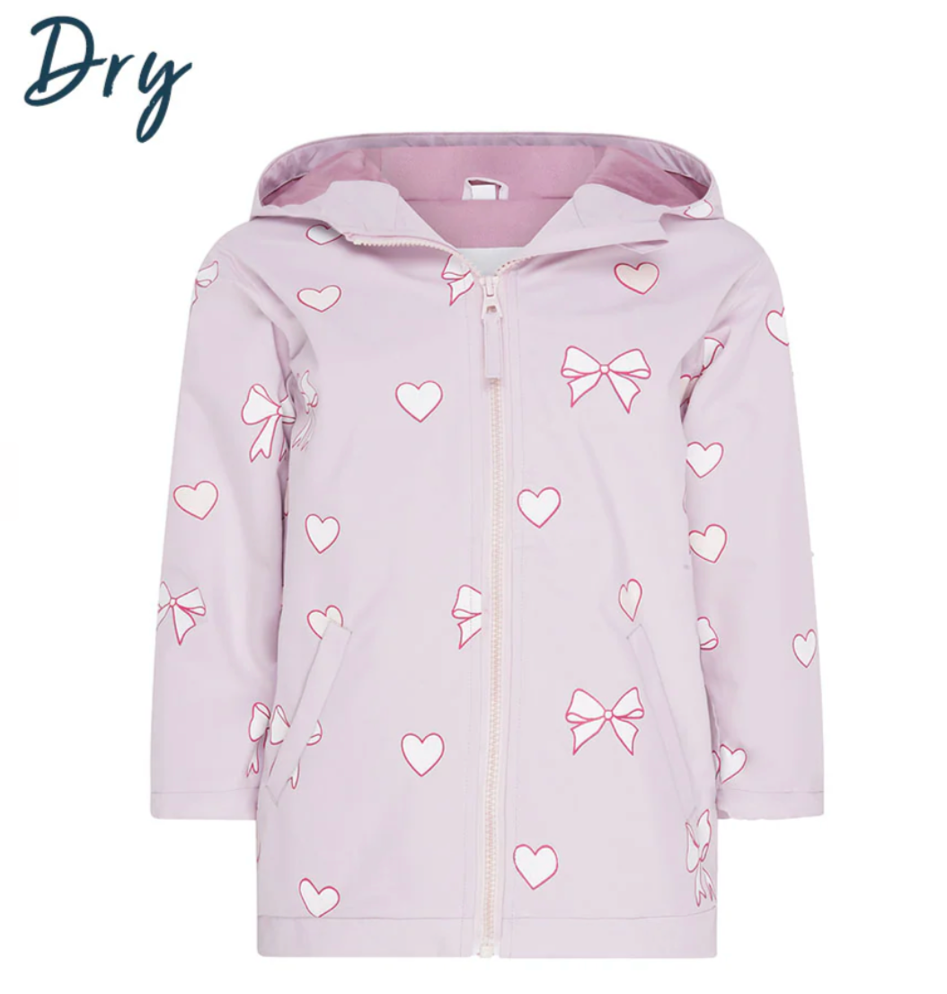 Hearts & Bows Raincoat Color Changing - Victoria's Toy Station