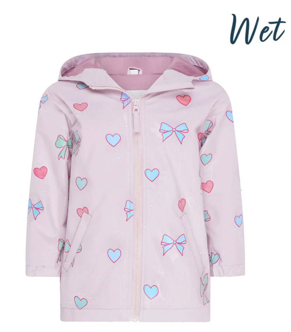 Hearts & Bows Raincoat Color Changing - Victoria's Toy Station