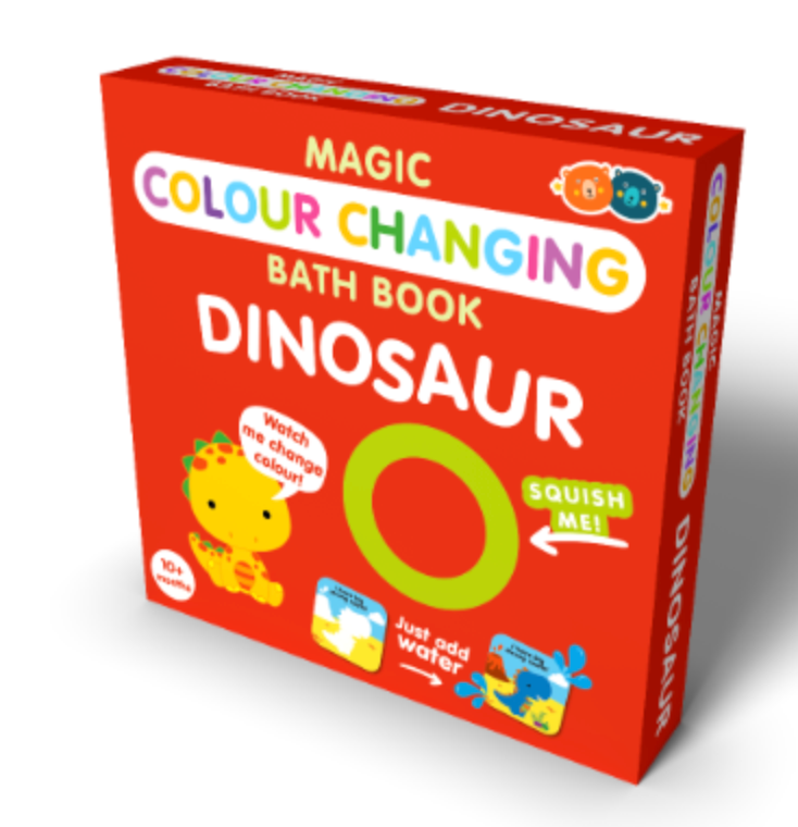 Dinos Colour Changing Bath Book - Victoria's Toy Station