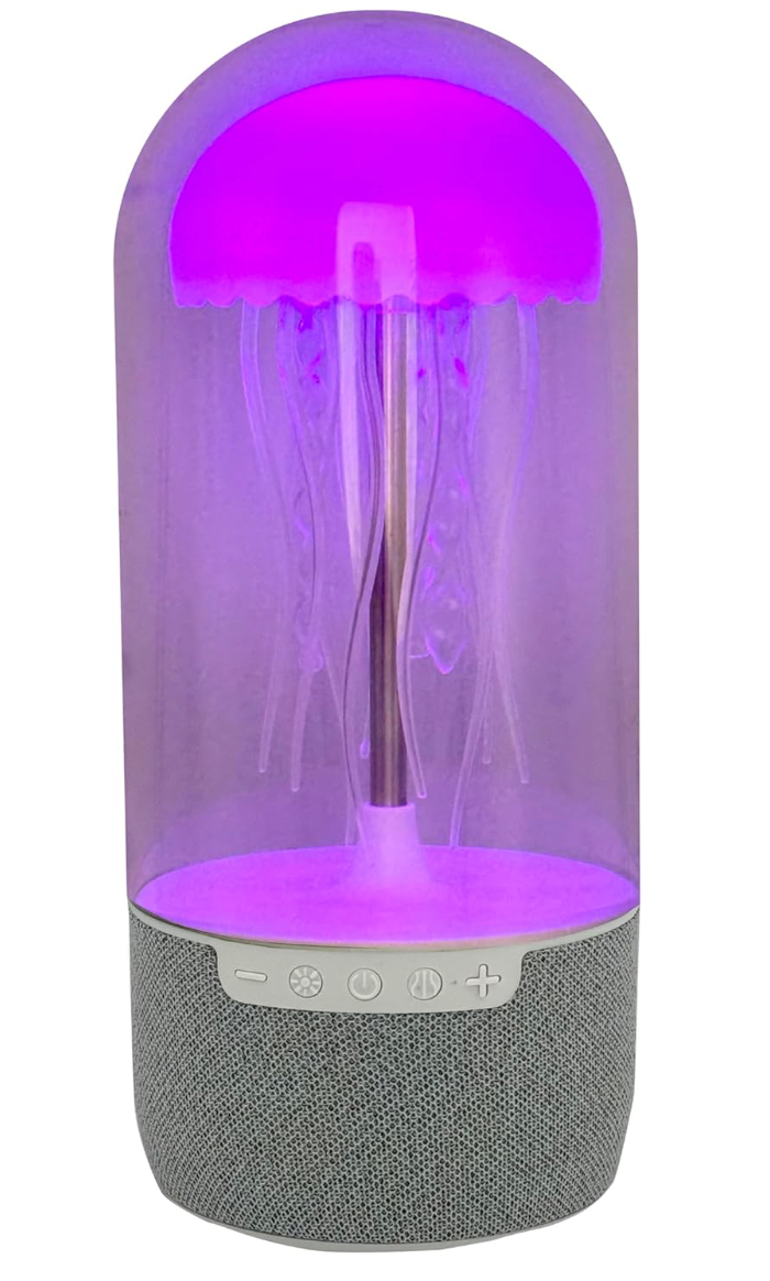 Jellyfish Lamp with Bluetooth Speaker PURPLE