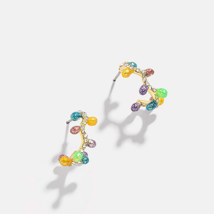 Let It Glow Kids' Hoop Earrings - Gold/Multi