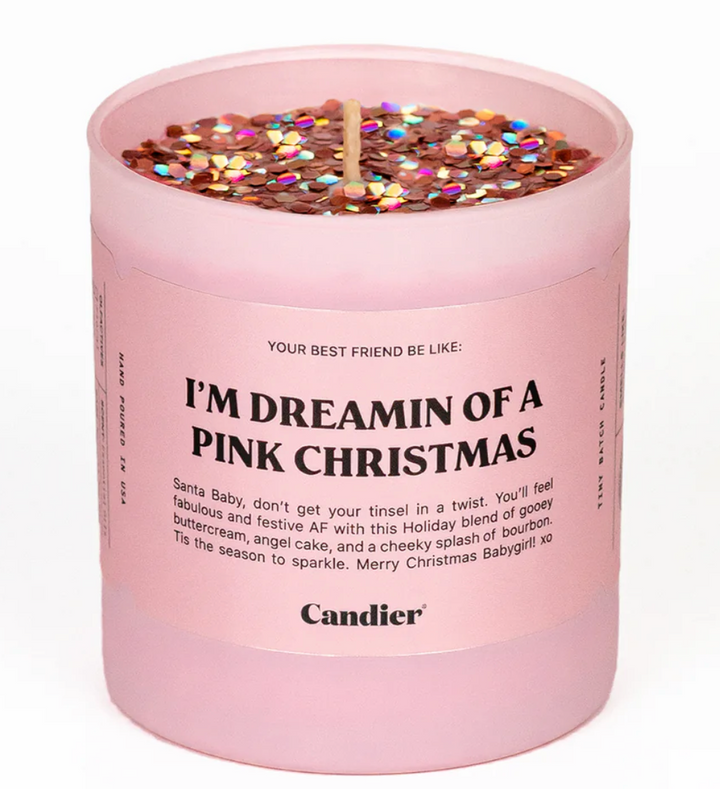 PINK CHRISTMAS CANDLE