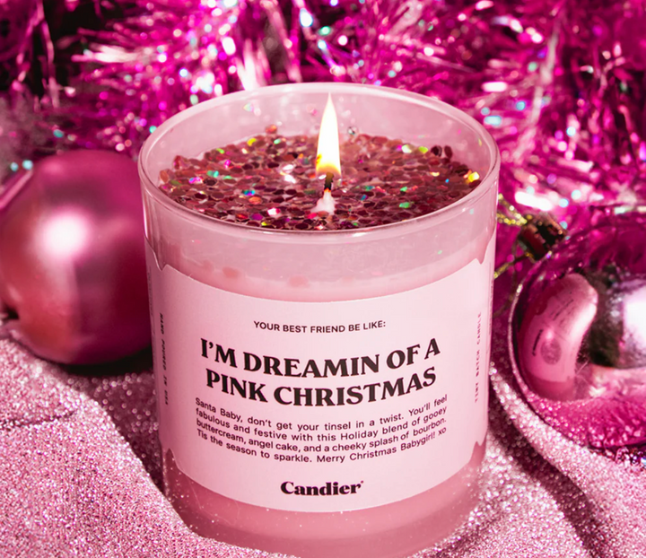 DREAMING OF PINK CHRISTMAS CANDLE