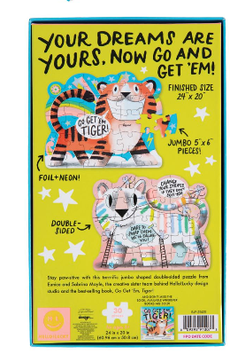 Go Get Em Tiger Jumbo Double Sided Puzzle - Victoria's Toy Station