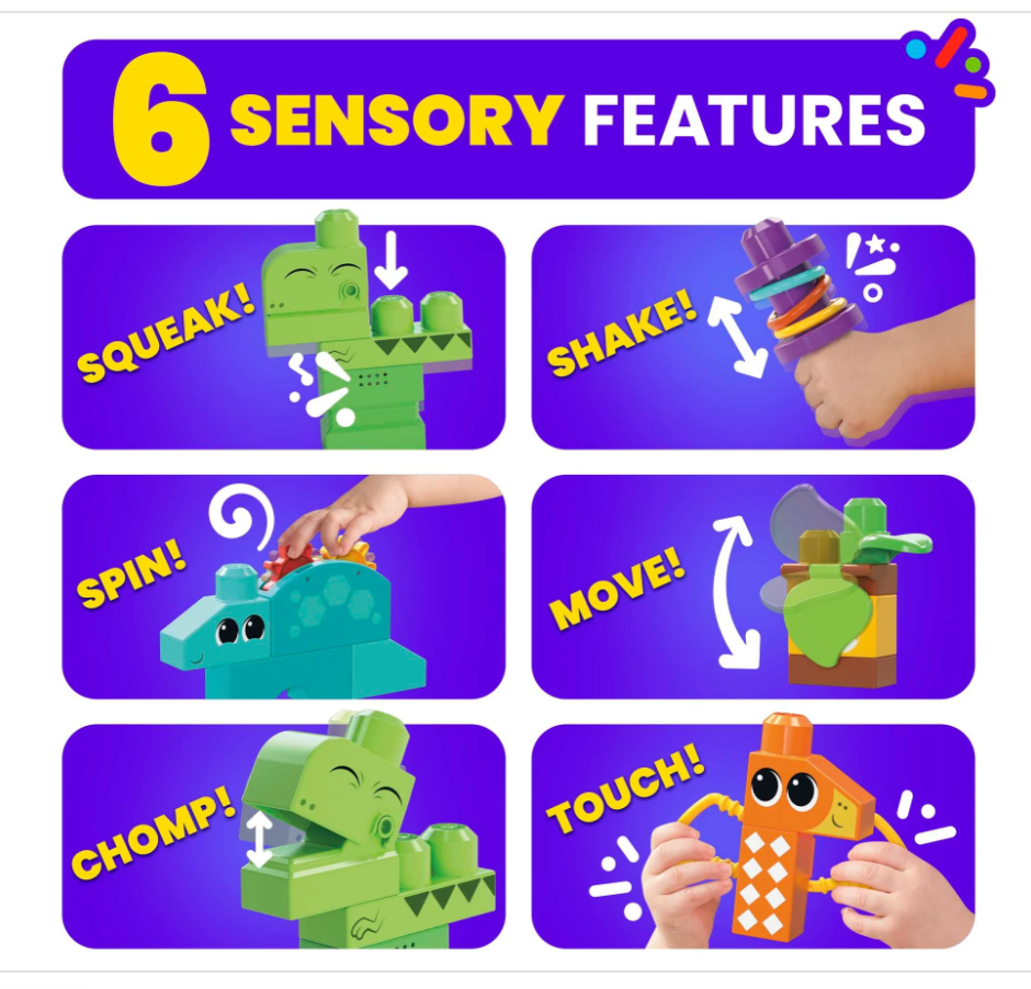 MEGA™ Bloks Squeak 'n Chomp Dinos - Victoria's Toy Station