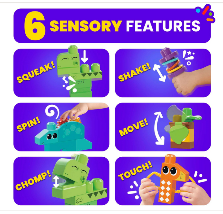 MEGA™ Bloks Squeak 'n Chomp Dinos - Victoria's Toy Station