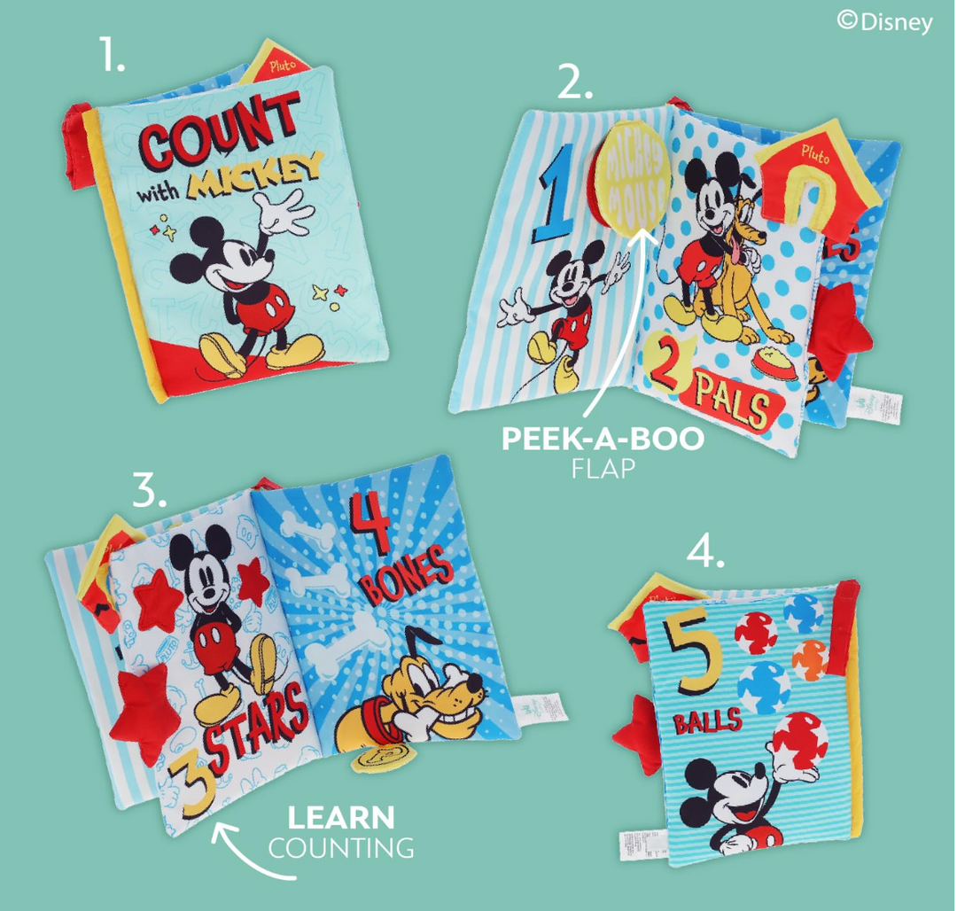 Disney Count with Mickey Mouse Deluxe Soft Book