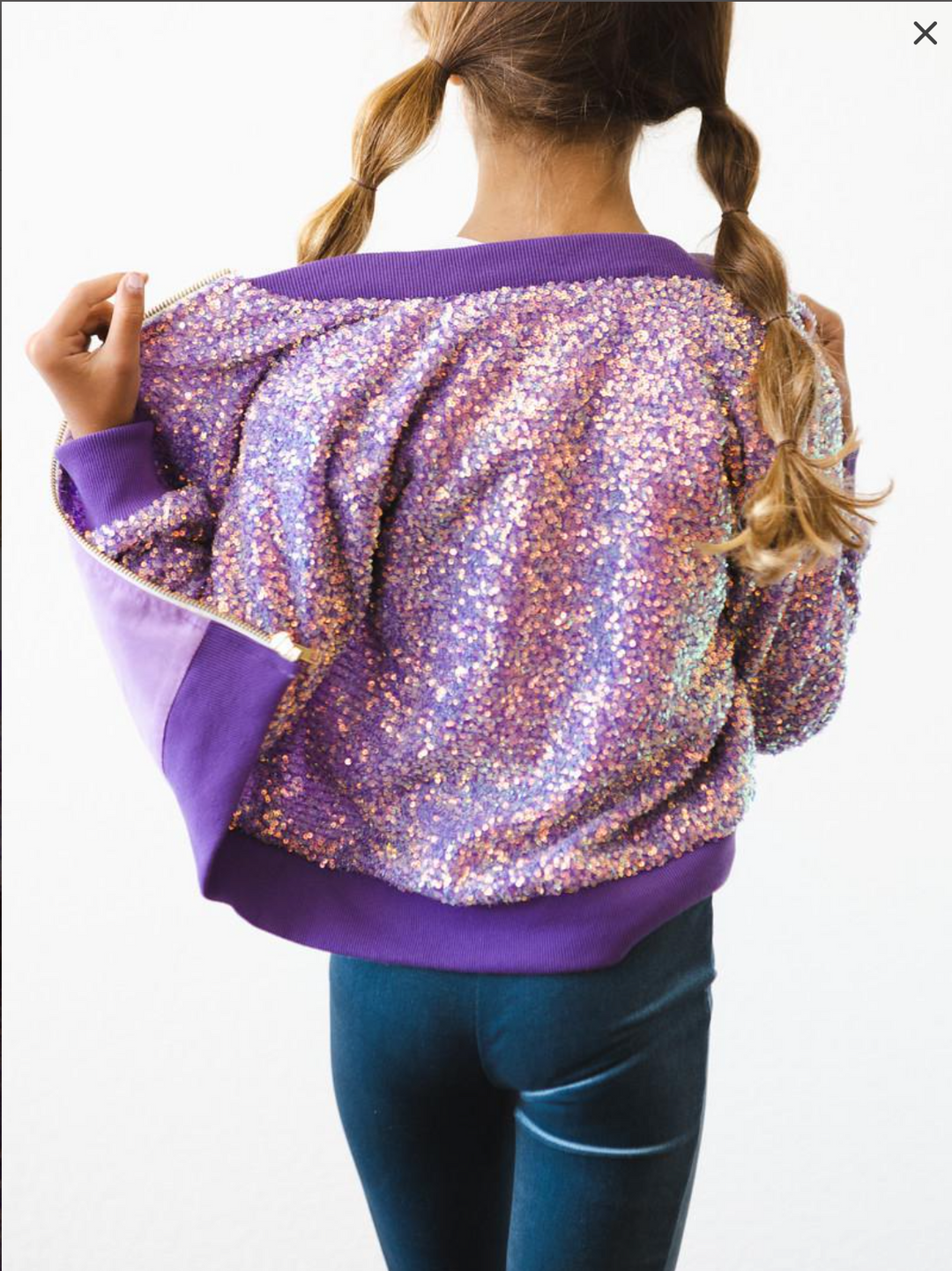 PURPLE SEQUIN JACKET - Victoria's Toy Station