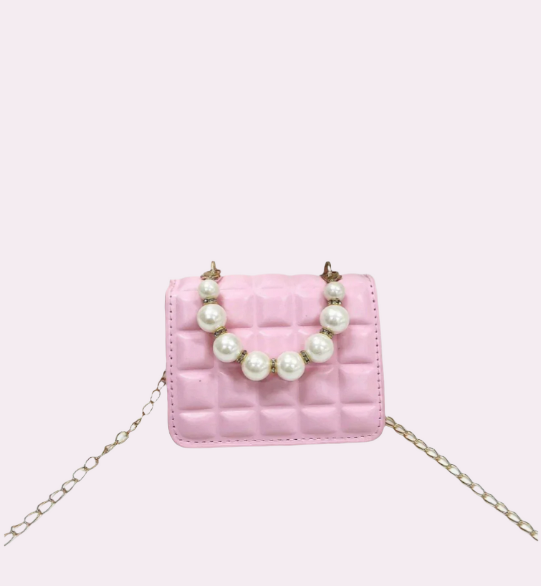 Patent Pearl Square Bag