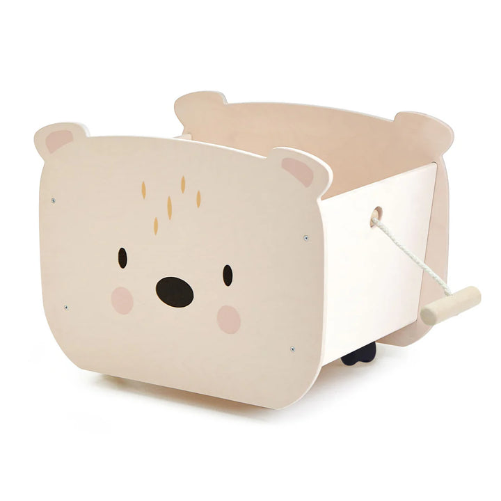 Pull Along Bear Cart