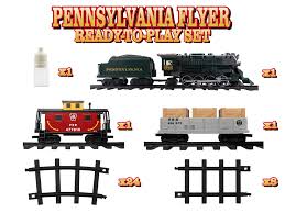 PENNSYLVANIA FLYER FREIGHT READY-TO-PLAY TRAIN SET with BLUETOOTH