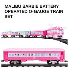 MALIBU BARBIE EXPRESS BATTERY OPERATED O-GAUGE TRAIN SET