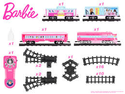 MALIBU BARBIE EXPRESS BATTERY OPERATED O-GAUGE TRAIN SET