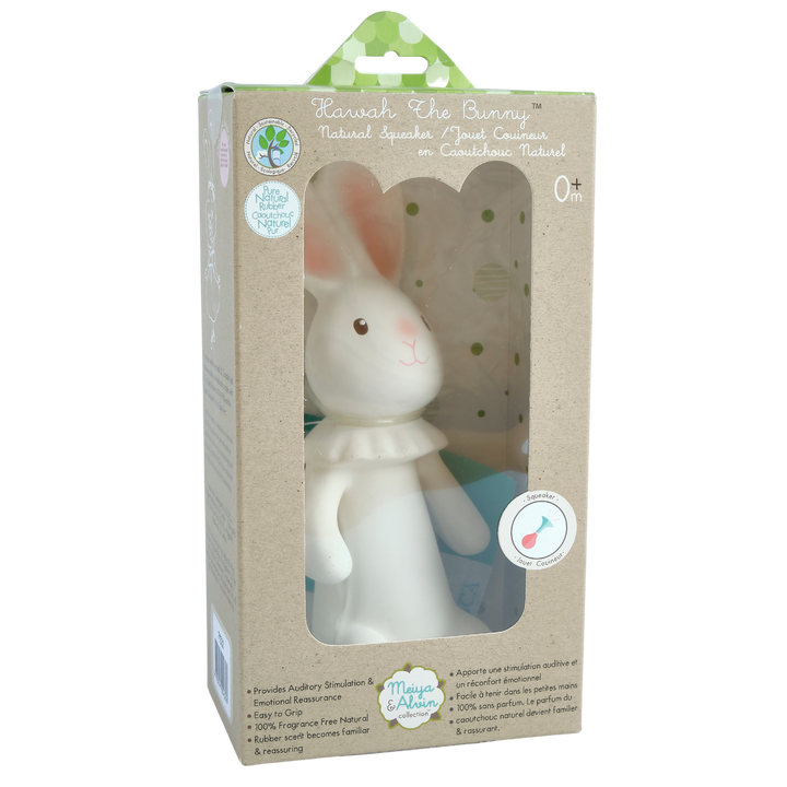 Havah the Bunny all Rubber Squeaker Toy