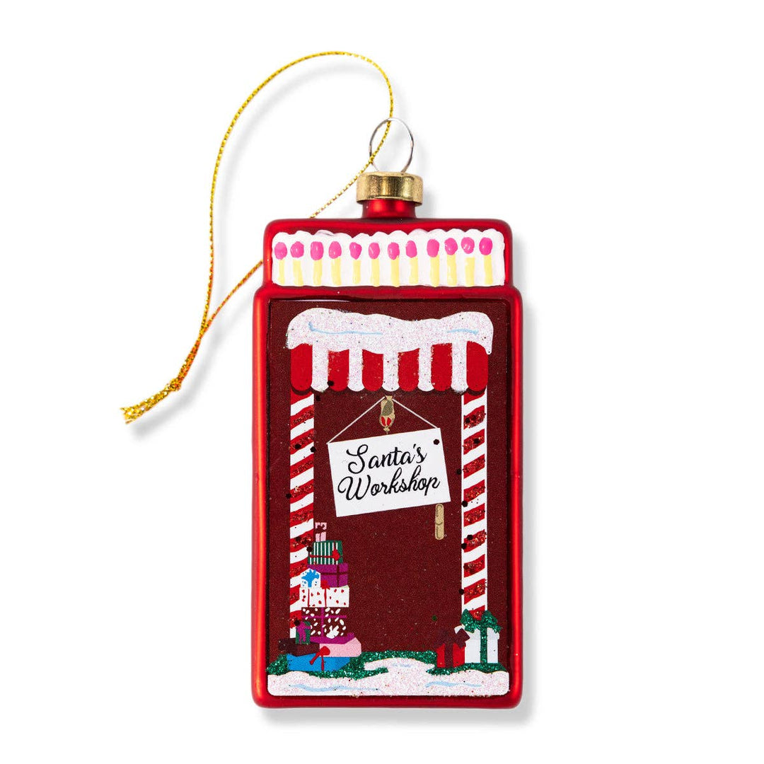 Santa's Workshop-Matchbook Ornament - Victoria's Toy Station