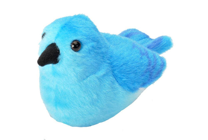 Audubon II Mountain Bluebird Stuffed Animal W Sound 5.5"