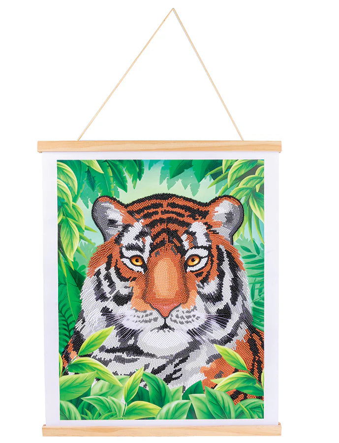 Crystal Art Scroll Kit: Regal Tiger - Victoria's Toy Station