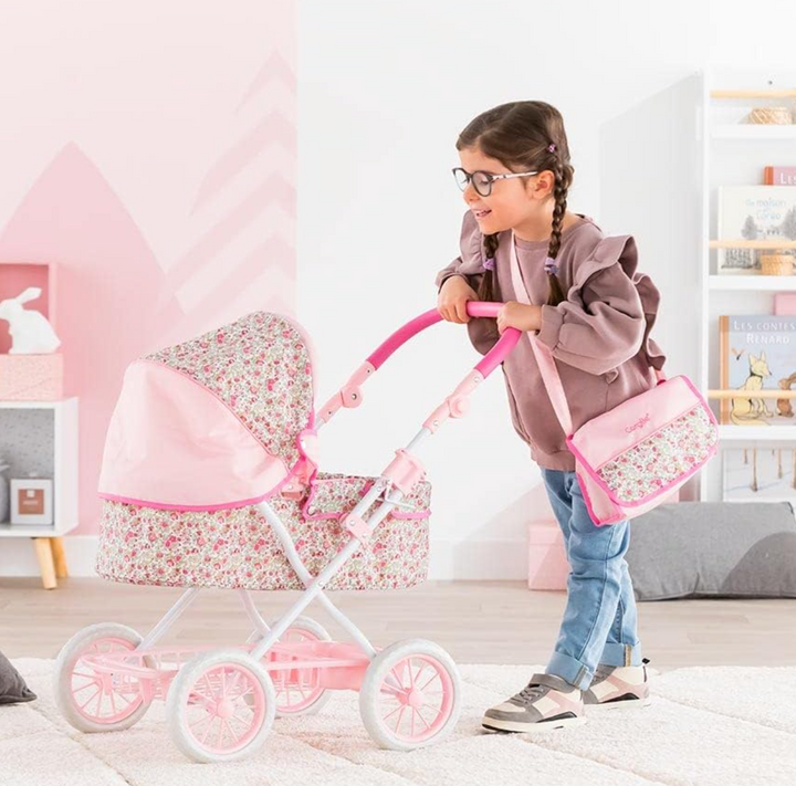 Floral Baby Doll Carriage - Victoria's Toy Station