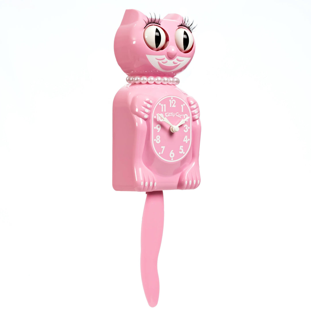 Kit-Cat Klock - Pink Satin Miss Kitty-Cat Klock