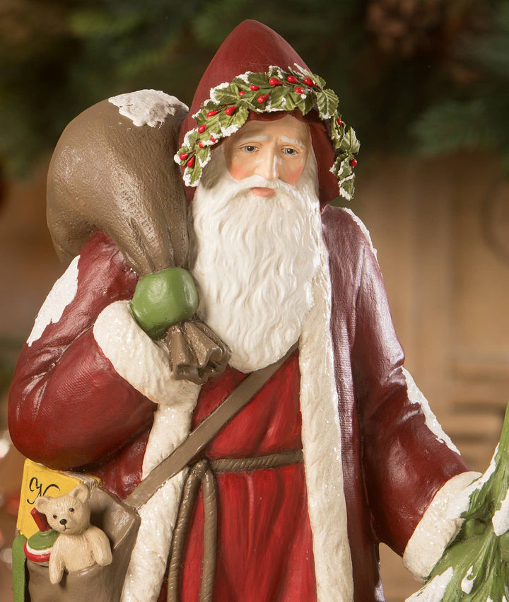 Traditional Father Christmas with Tree - Victoria's Toy Station