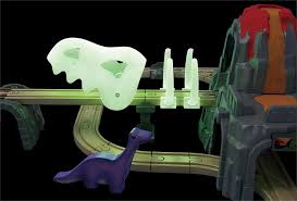 Glow In The Dark Dinosaur Railway Adventure Set - Victoria's Toy Station