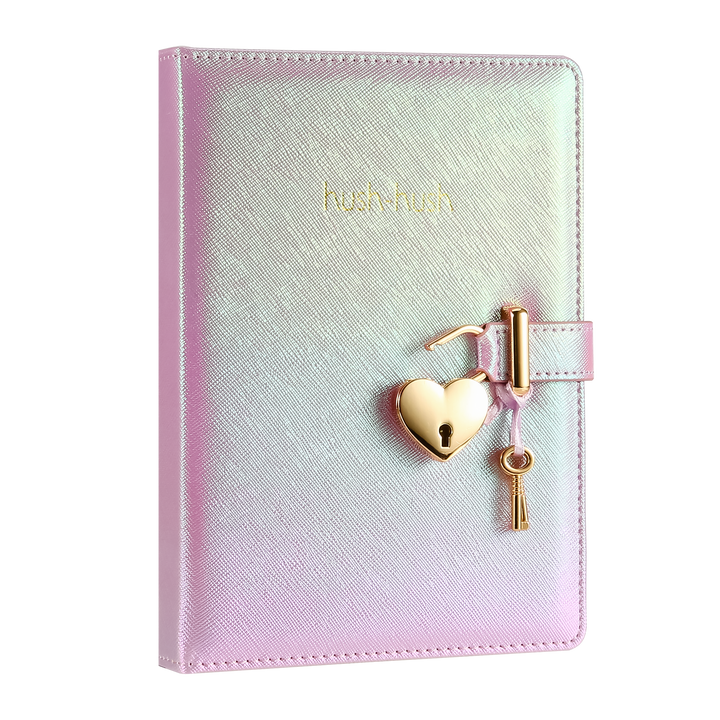 Victoria's Journals - Heart Lock Diary for Girls with Key (Iridescent Lilac) - Victoria's Toy Station