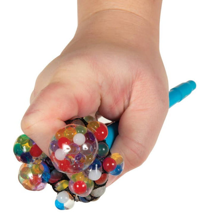 Rainbow Mesh Boba Ball Pen 12/dsp - Victoria's Toy Station