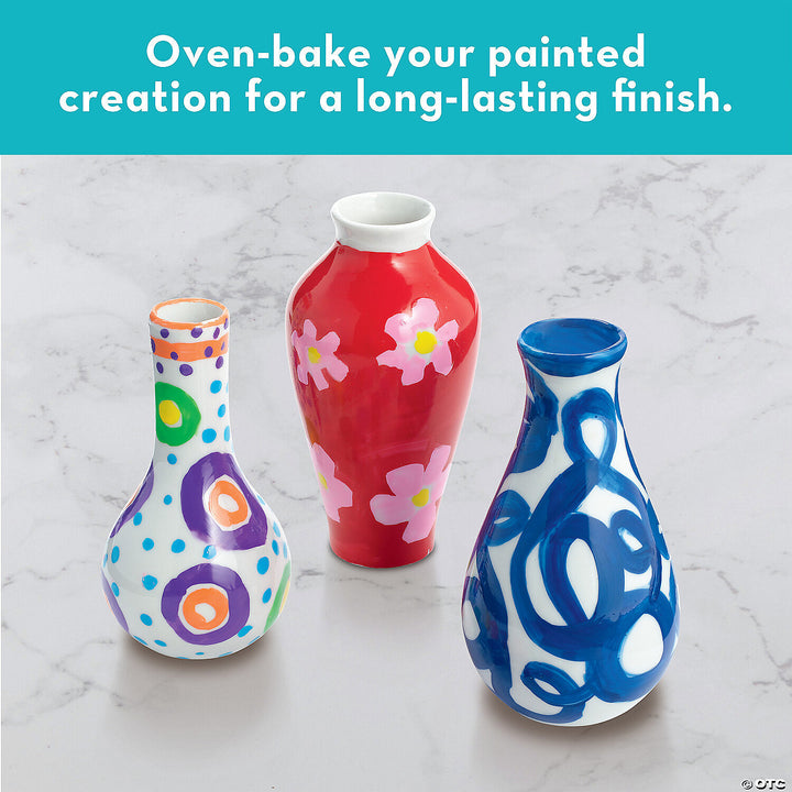 Paint Your Own Porcelain Vases