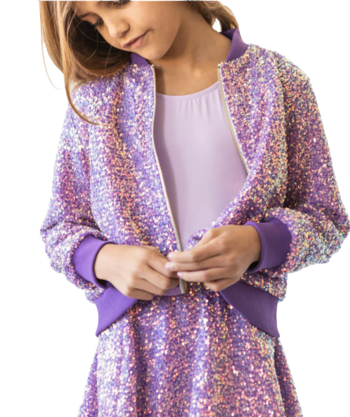 PURPLE SEQUIN JACKET - Victoria's Toy Station