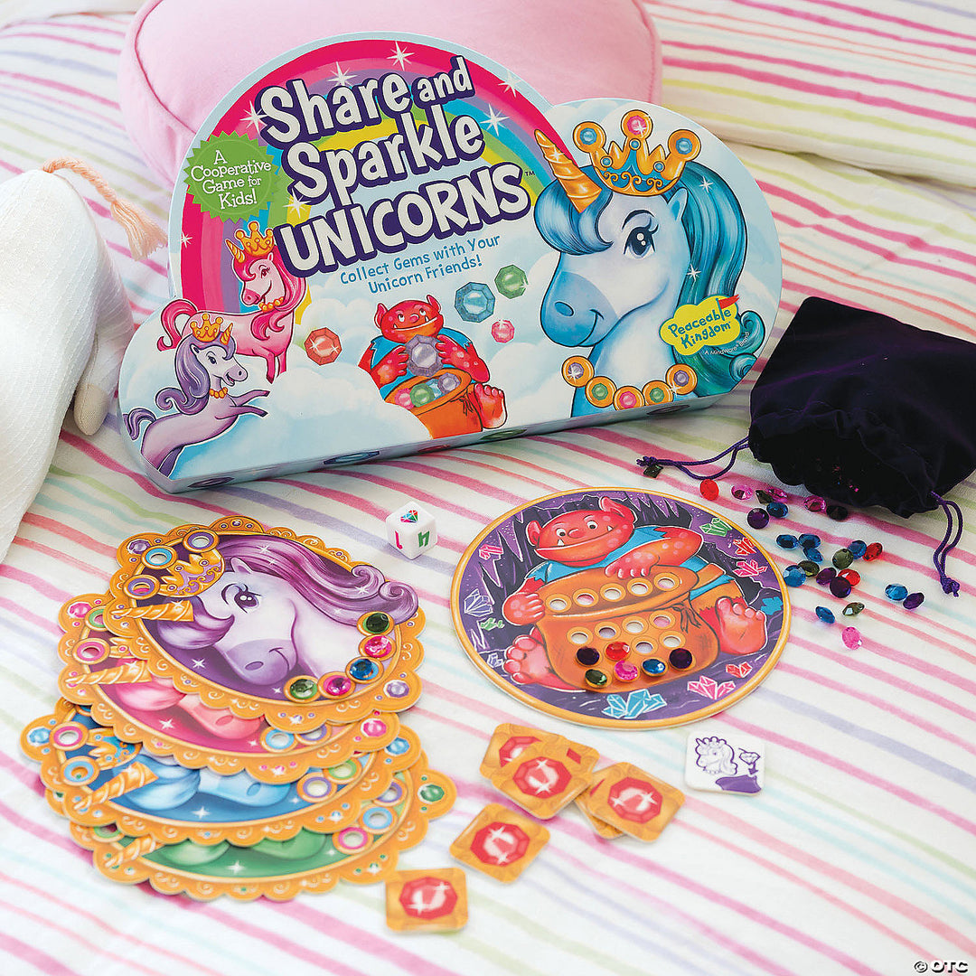 Share and Sparkle Unicorns Cooperative Game - Victoria's Toy Station