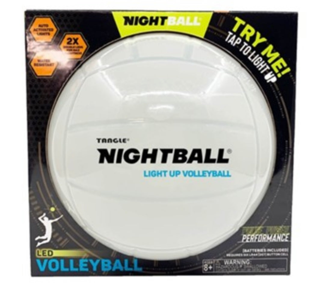 White Nightball Volleyball - Victoria's Toy Station