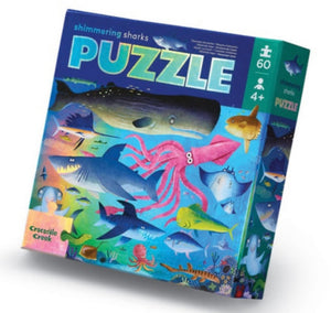 60pc Shimmering Sharks Puzzle