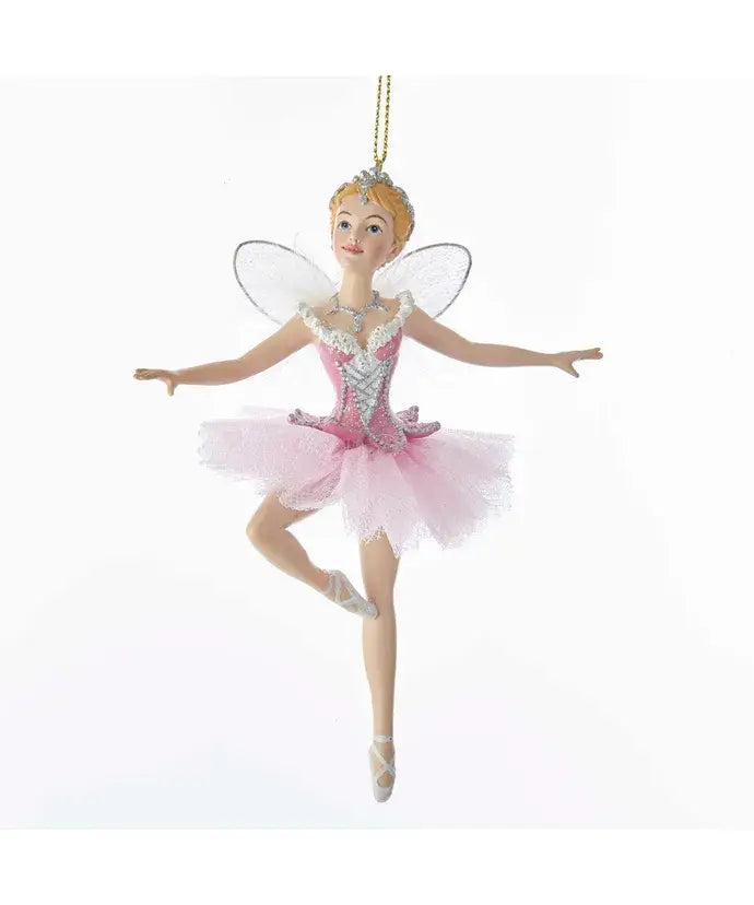 5.88"SUGAR PLUM FAIRY ORNAMENT W/WINGS - Victoria's Toy Station