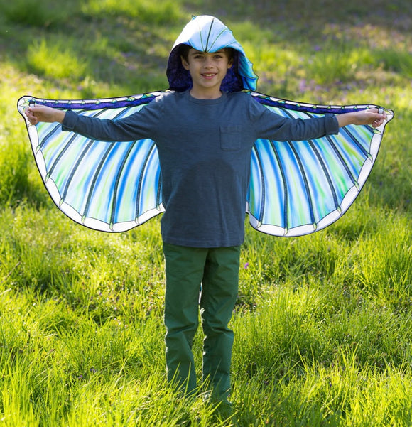 Hooded Dragon Wings- Blue