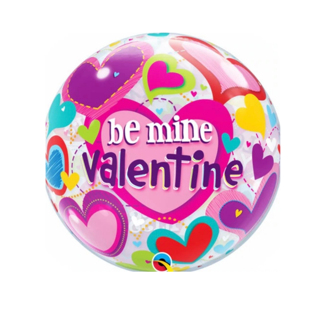 Be Mine Valentine Bubble Balloon - Victoria's Toy Station