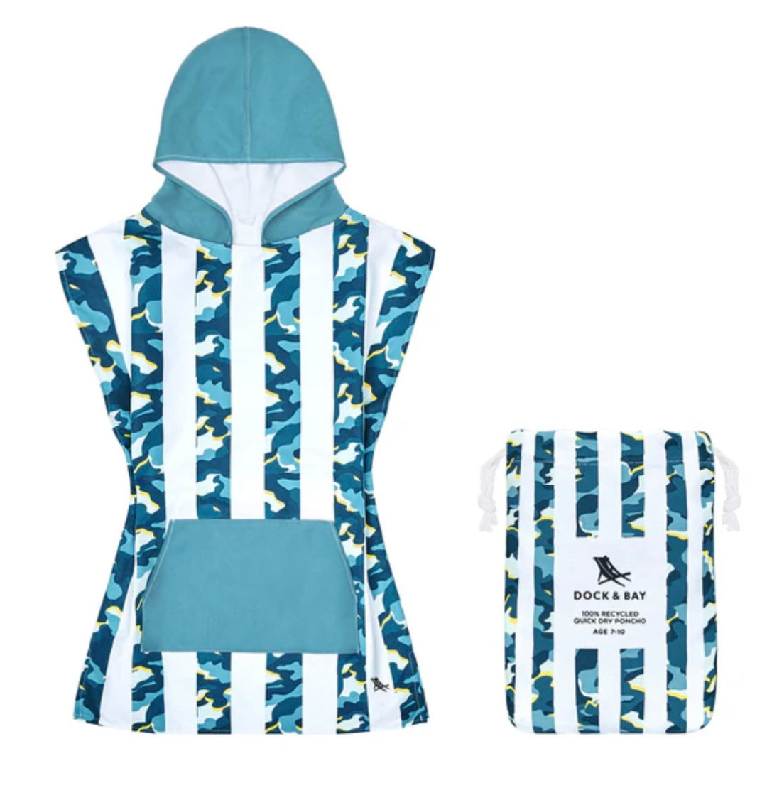 QUICK DRY HOODED PONCHO aged 4-7 - Victoria's Toy Station